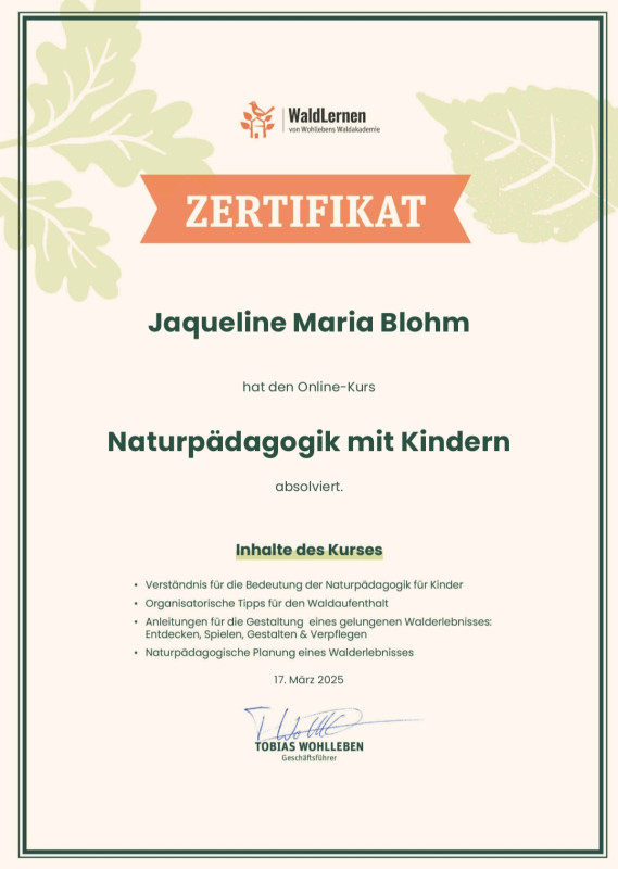 Naturpädagogik mit Kindern